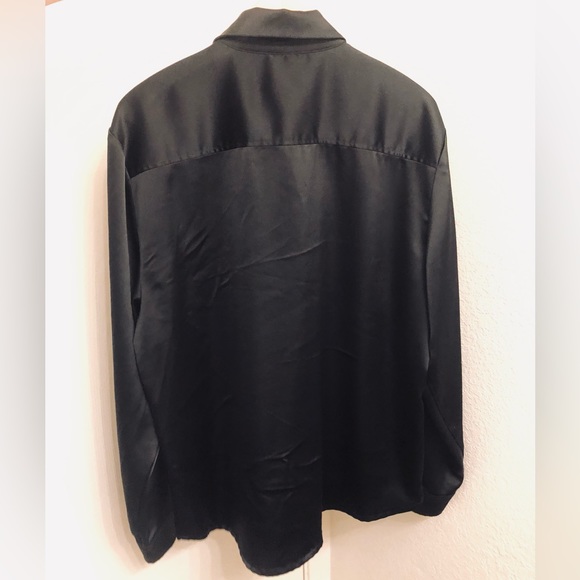 Forever 21 Men’s Black Size Large Zip Up Long Sleeve 4-Pocket Shirt (Pre-Owned) - Picture 6 of 9
